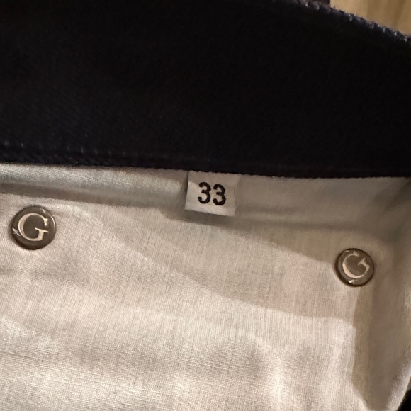 Gustin Dark Indigo Blue Selvedge Denim Straight Men's Jeans size 33 - Picture 7 of 8